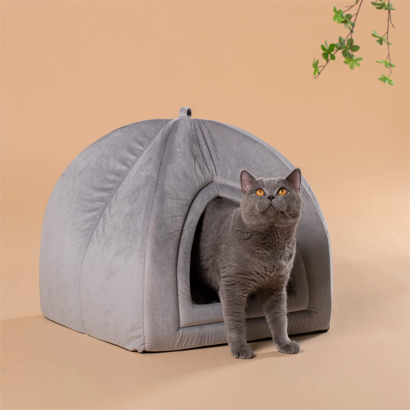 Foldable Animal Cave Indoor Cat Tent Bed