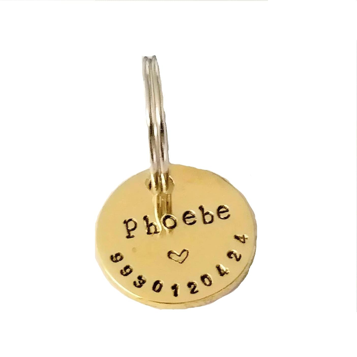 Coppercraft Personalized Hand Stamped Pet Tag