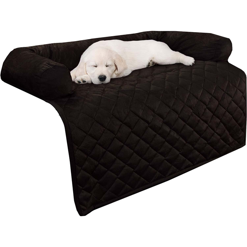 Quilted Velvet Bolster Couch Cover