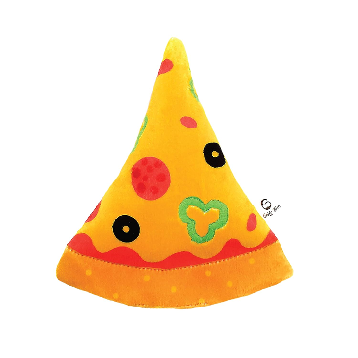 Squeaky Pizza Shaped Dog Toy