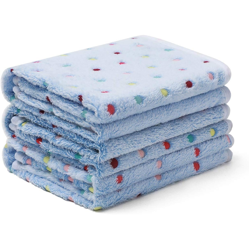 Blue Velvet Floral Pet Throw Blanket