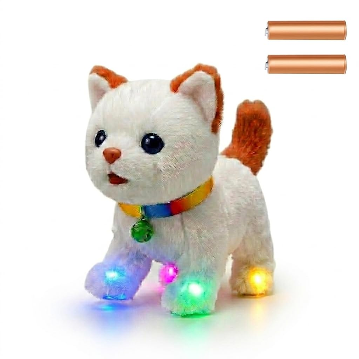 Walking Plush LED Cat Toy