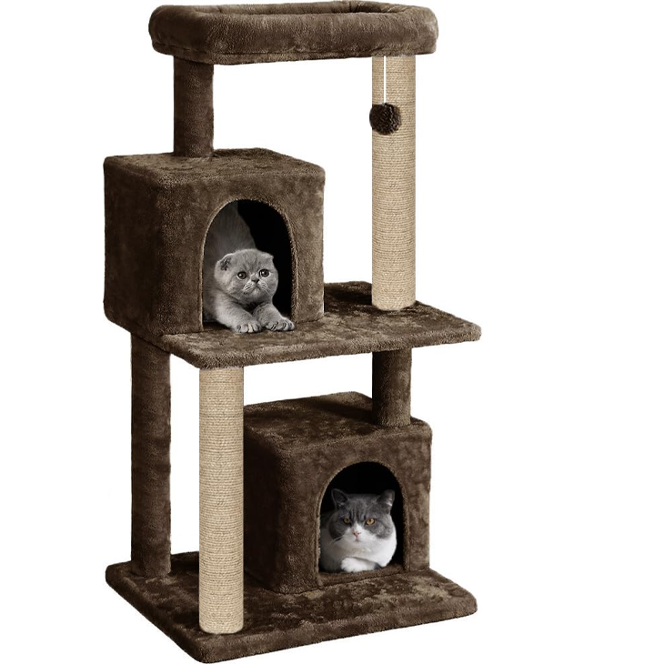 Plush Four Tier Cat Activity Tower