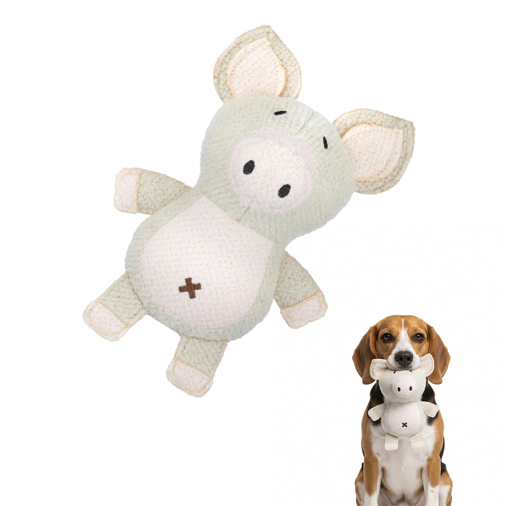Woolly Pink Piggy Pet Toy