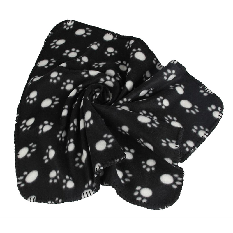 Paw Print Fleece Pet Comfort Blanket