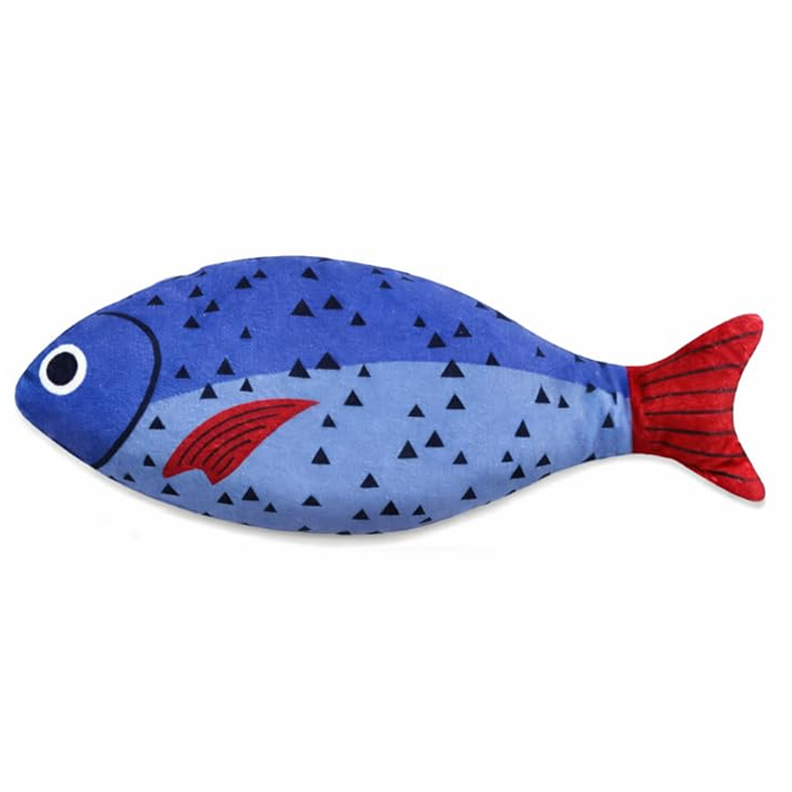 Interactive Squeaky Fish Pet Toy