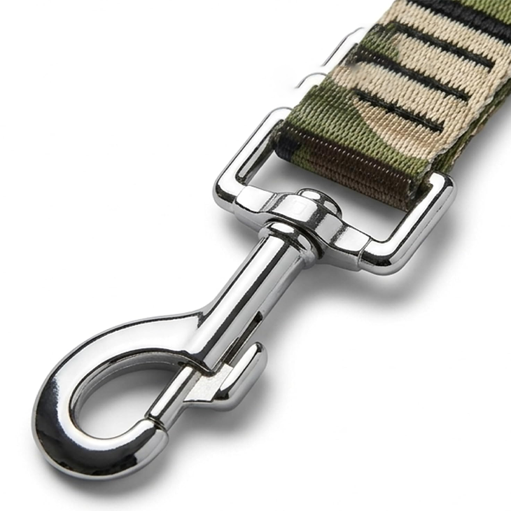 Reflective Army Green Heavy Duty Leash