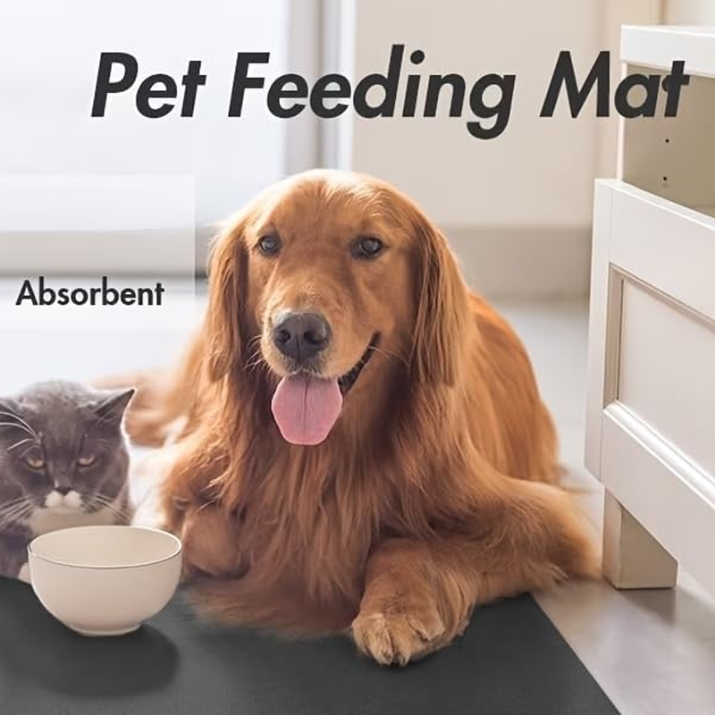 Absorbent Quick Dry Pet Bowl Mat