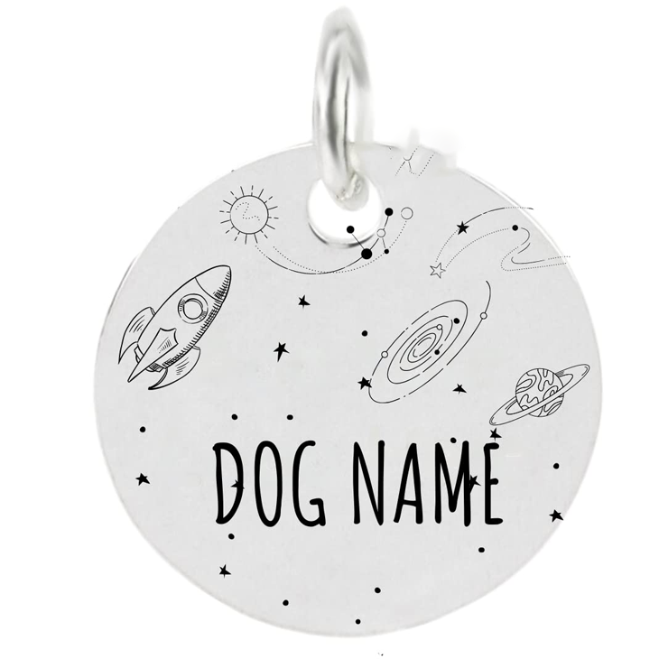 Silver Custom Engraved Pet Identity Tag