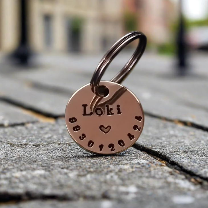Coppercraft Personalized Hand Stamped Pet Tag