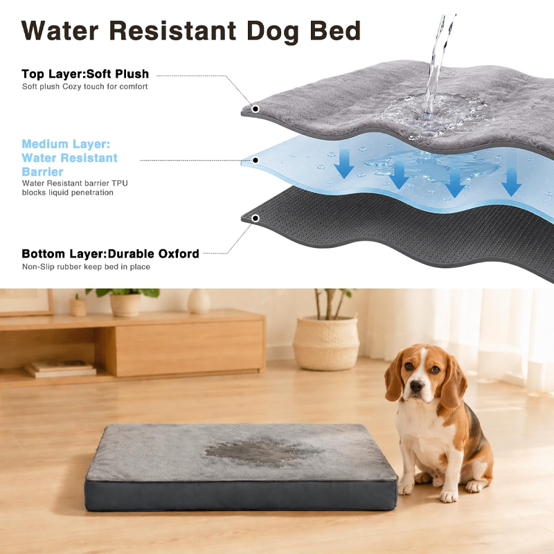 Waterproof Plush Velvet Crate Sleeping Mattress