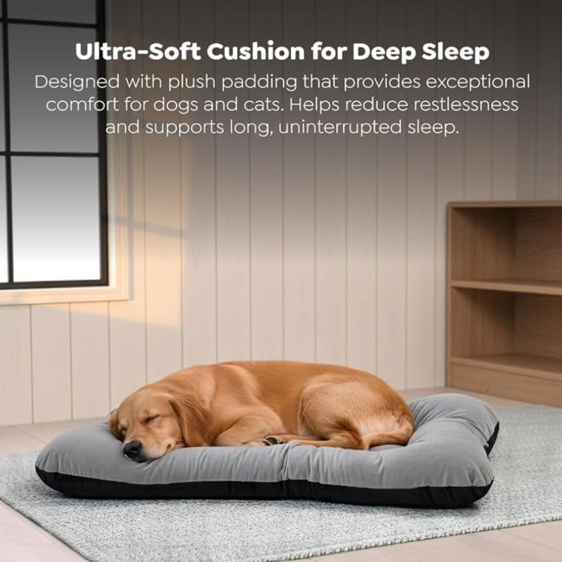 Luxurious Dual Tone Velvet Pet Lounger Mattress