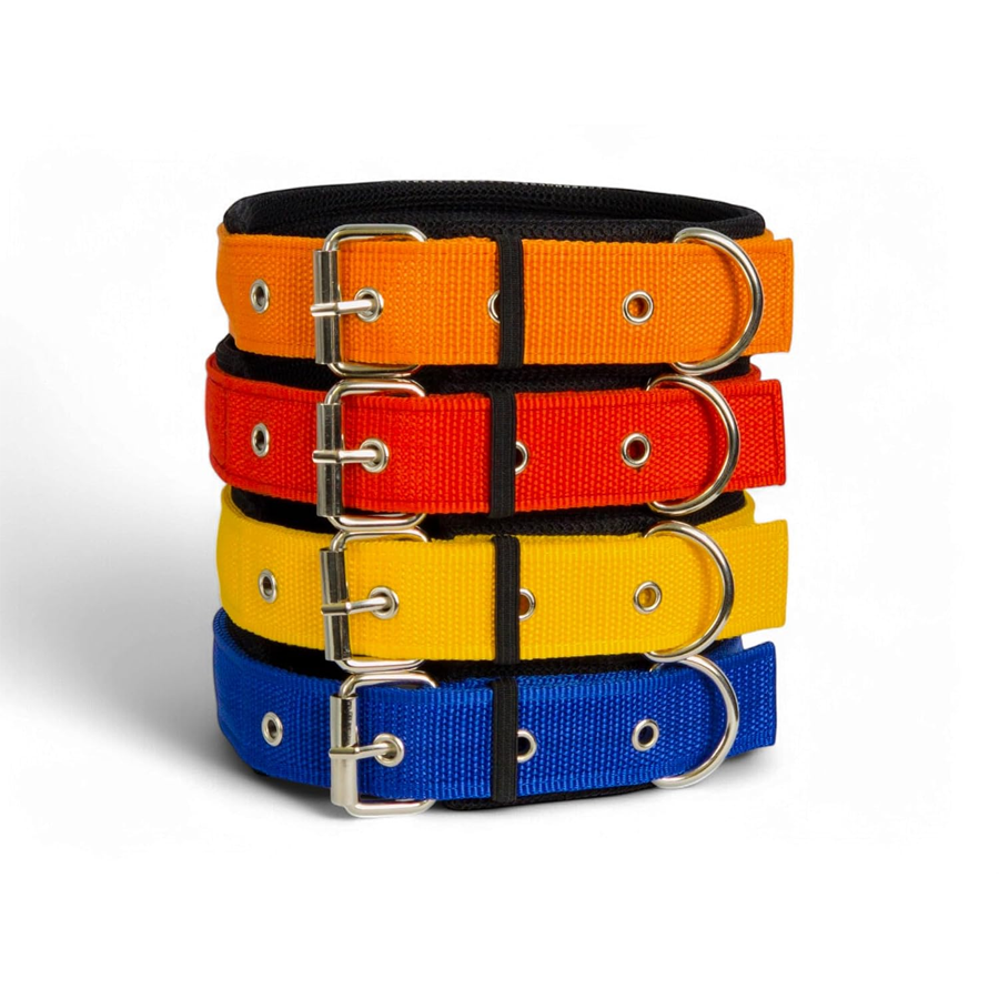Crimson Padded Nylon Strength Collar