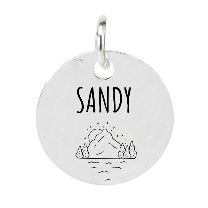 Silver Custom Engraved Pet Identity Tag