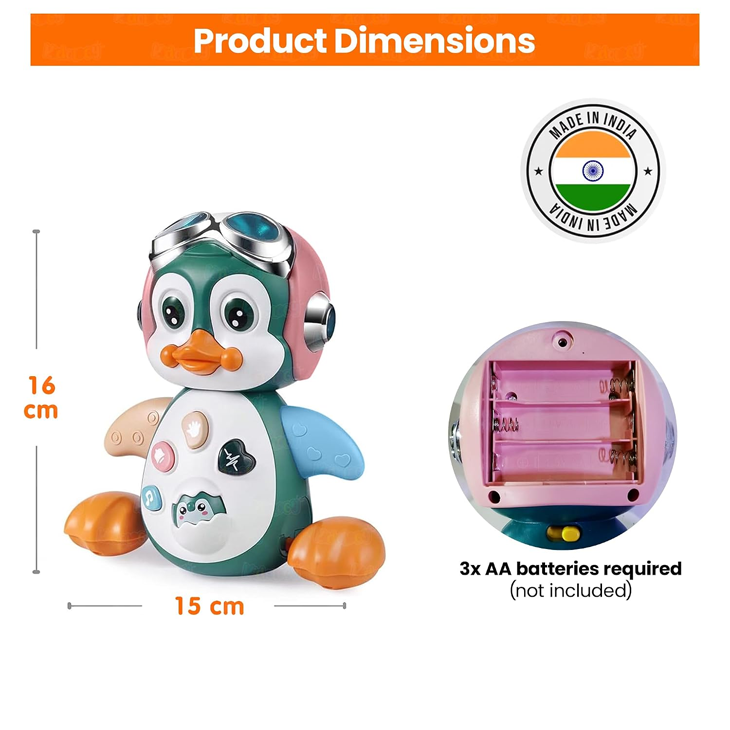 Musical Crawling Penguin Toy
