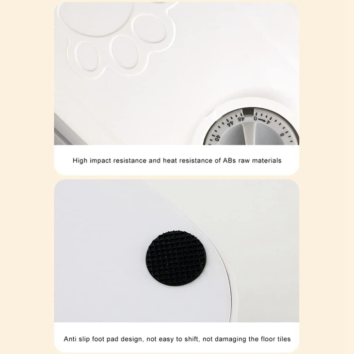 Dual Bowl Programmable Timed Food Dispenser