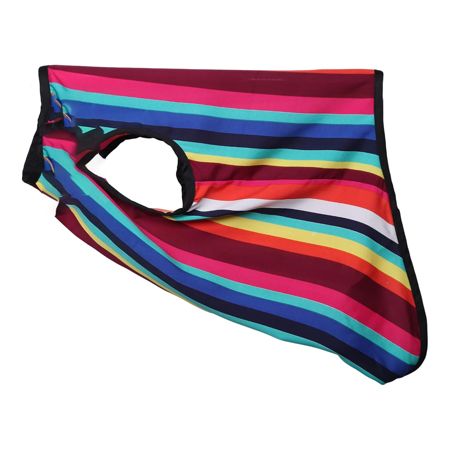 Rainbow Stripe Sleeveless Pupwear Tee