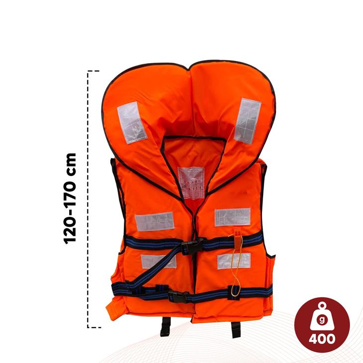 Orange EPE Foam Swimming Safety Vest