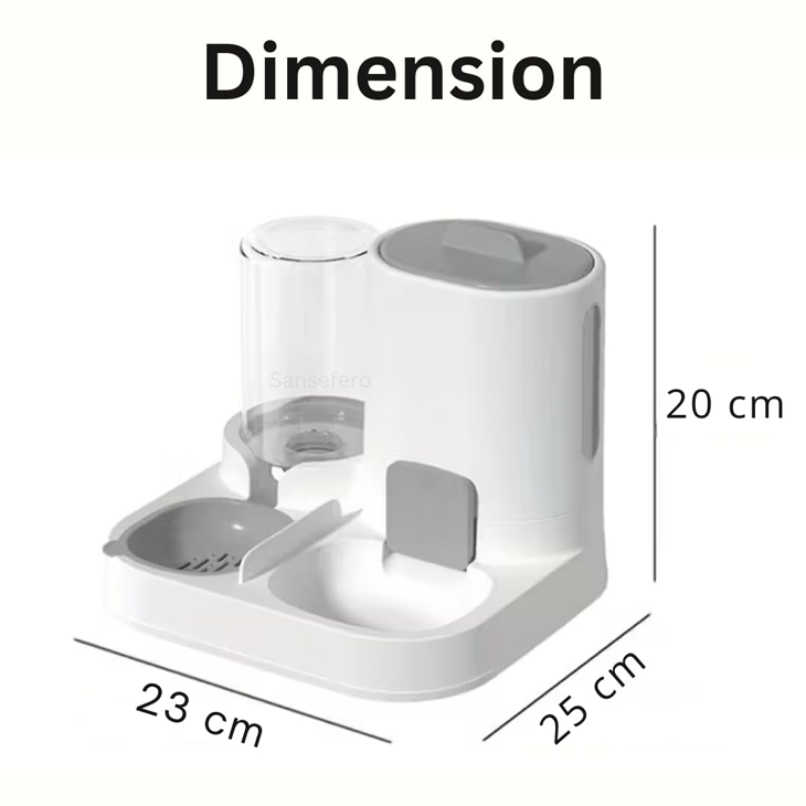 Dual Food and Water Gravity Dispenser Set