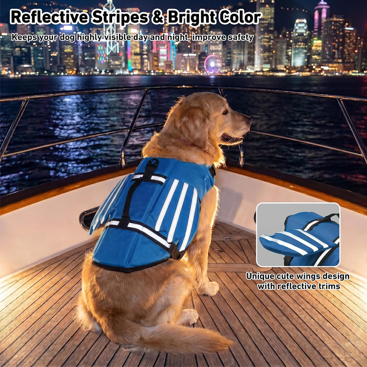Winged Reflective Buoyancy Dog Life Vest