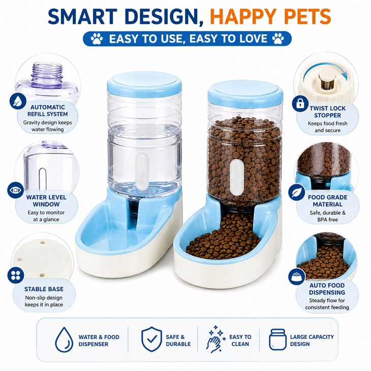 Programmable Automatic Pet Feeder with Portion Control
