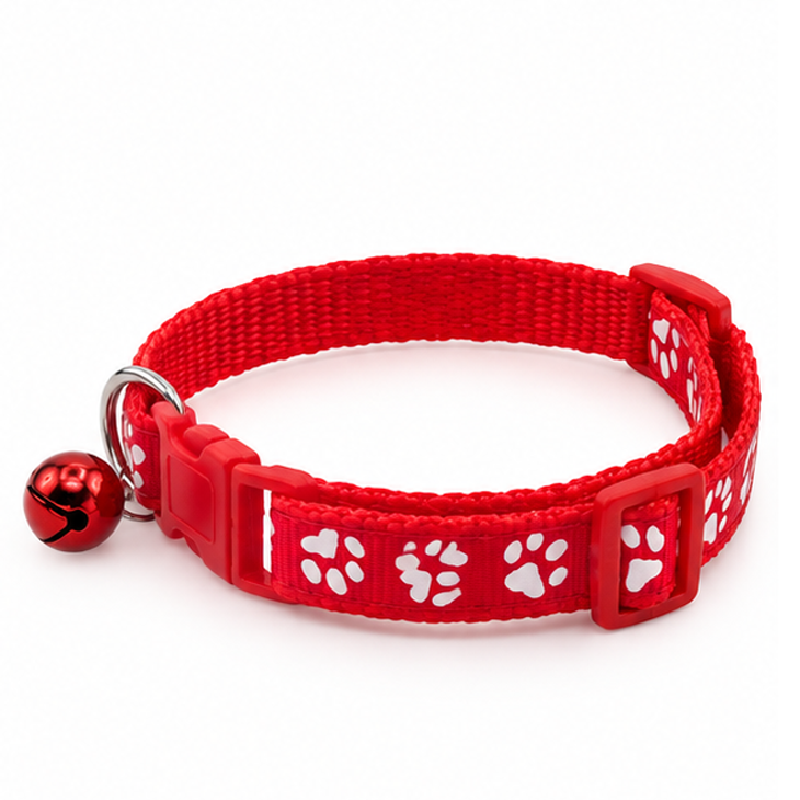 Scarlet Soft Breakaway Bell Collar