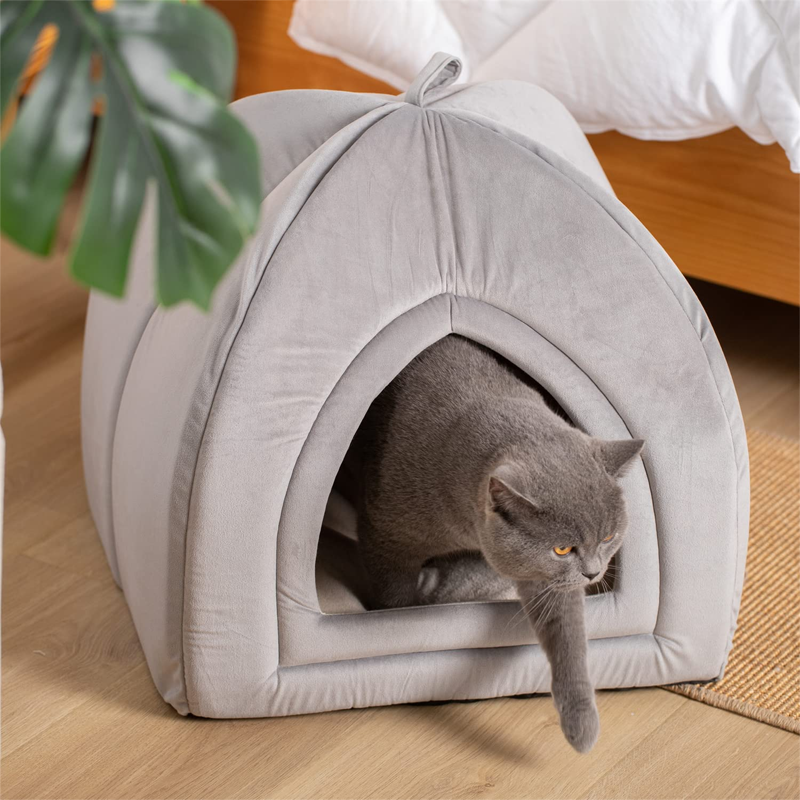Foldable Animal Cave Indoor Cat Tent Bed