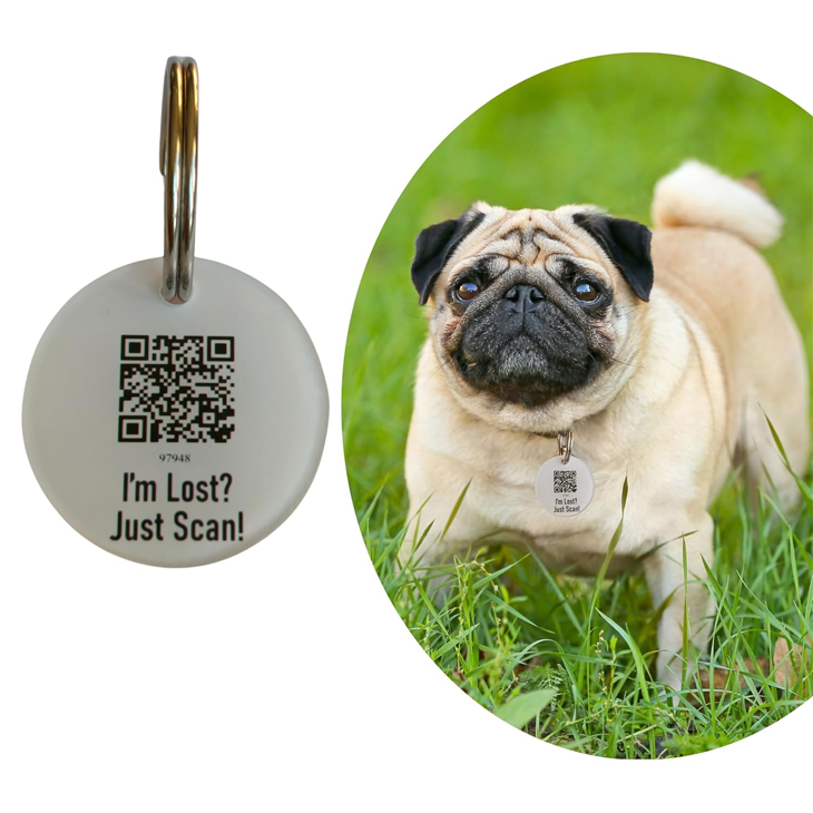 Glossy Acrylic Personalized Pet Safety Tag